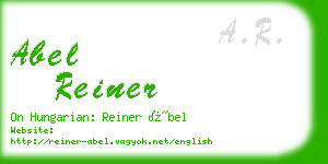 abel reiner business card